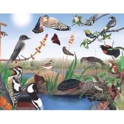 New York Puzzle Co. Cornell Lab: Spring Trail Puzzle 1000pcs