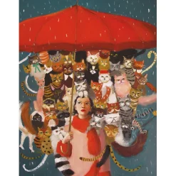 New York Puzzle Co. Janet Hill: The Cat Countess Puzzle 1000pcs