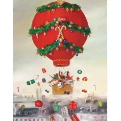 New York Puzzle Co. Janet Hill: Christmas Balloon Ride Puzzle 500pcs