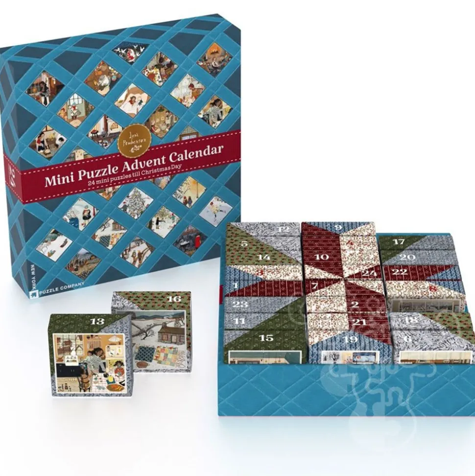 New York Puzzle Co. Loré Pemberton: Advent Calendar Mini Puzzle 24 x 100pcs