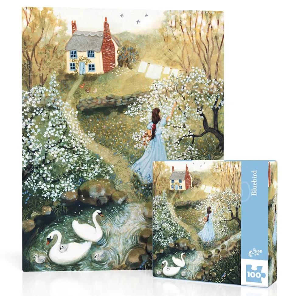 New York Puzzle Co. Loré Pemberton: Bluebird Mini Puzzle 100pcs