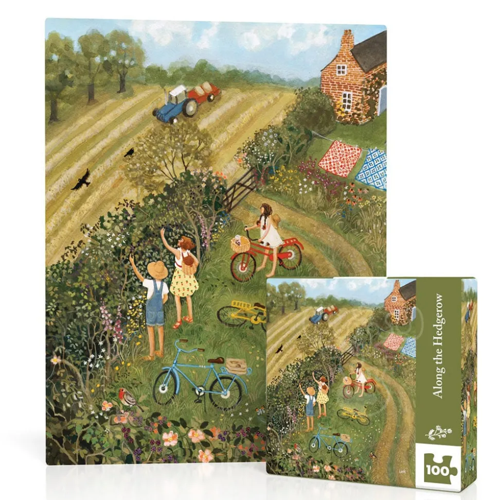 New York Puzzle Co. Loré Pemberton: Along the Hedgerow Mini Puzzle 100pcs