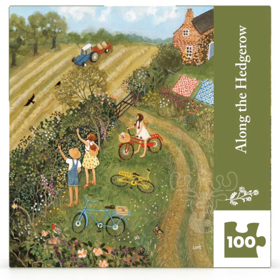 New York Puzzle Co. Loré Pemberton: Along the Hedgerow Mini Puzzle 100pcs