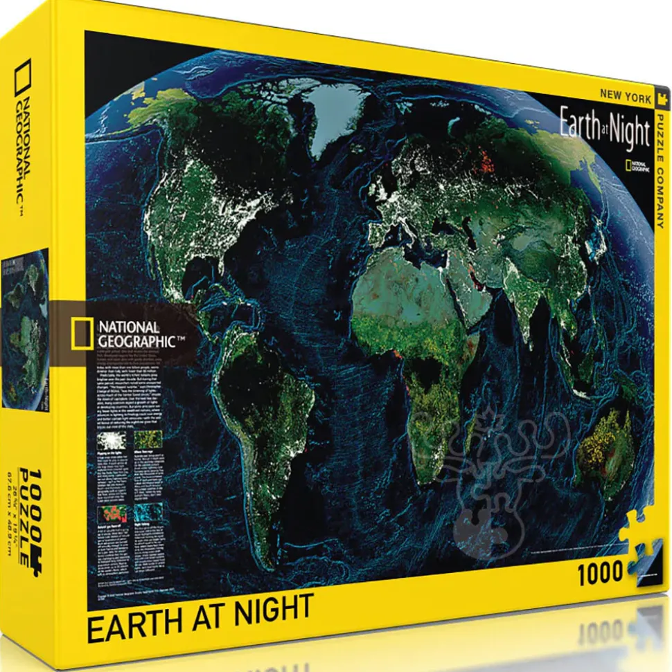 New York Puzzle Co. National Geographic: Earth at Night Puzzle 1000pcs