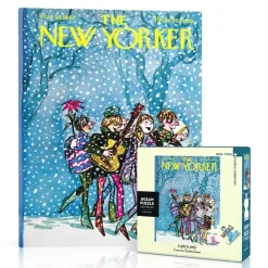 New York Puzzle Co. The New Yorker: Caroling Mini Puzzle 100pcs