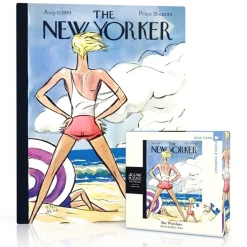 New York Puzzle Co. The New Yorker: Bay Watchers Mini Puzzle 100pcs
