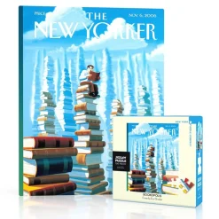 New York Puzzle Co. The New Yorker: Bookopolis Mini Puzzle 100pcs