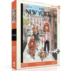 New York Puzzle Co. The New Yorker: Dog Meets Dog Puzzle 1000pcs*