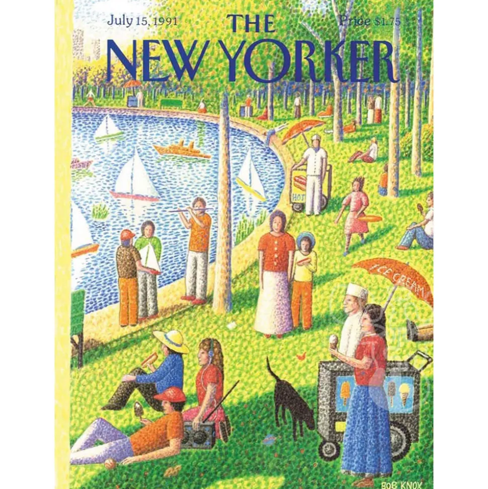 New York Puzzle Co. The New Yorker: Sunday Afternoon in Central Park Puzzle 1000pcs
