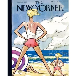 New York Puzzle Co. The New Yorker: Bay Watchers Mini Puzzle 100pcs