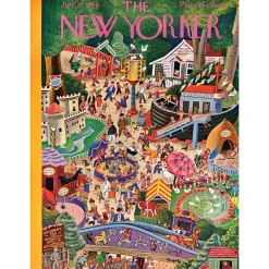 New York Puzzle Co. The New Yorker: Day at the Zoo Puzzle 1000pcs