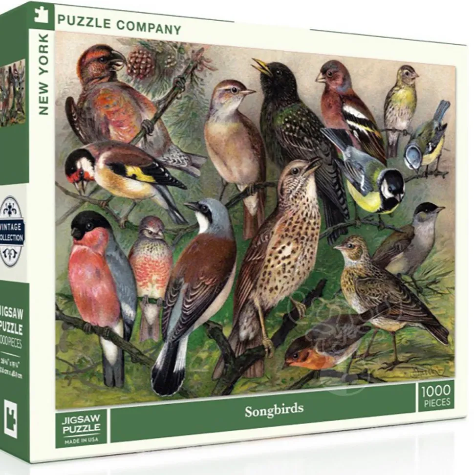 New York Puzzle Co. Vintage Collection: Songbirds Puzzle 1000pcs
