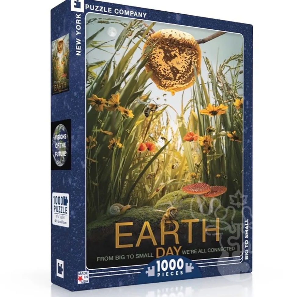 New York Puzzle Co. Visions: Earth Day From Big to Small We're All Connected Puzzle 1000pcs