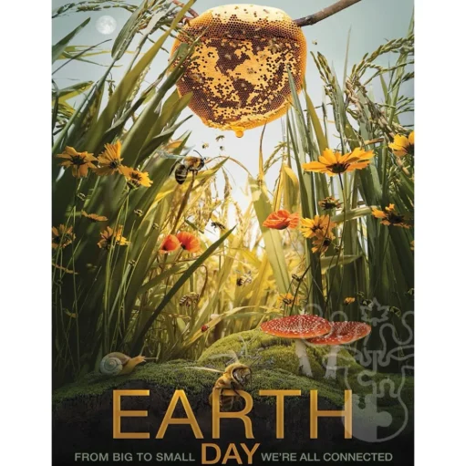 New York Puzzle Co. Visions: Earth Day From Big to Small We're All Connected Puzzle 1000pcs