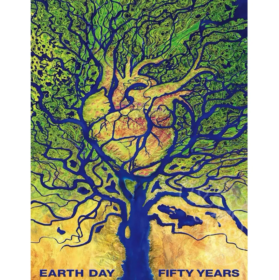 New York Puzzle Co. Visions: Super Organism Earth Day Fifty Years Puzzle 1000pcs