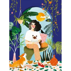 Pieces & Peace Blue Garden Puzzle 1000pcs