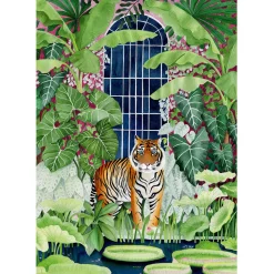Pieces & Peace Greenhouse Tiger Puzzle 1000pcs