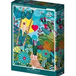 Pieces & Peace Jungle Heart Puzzle 1000pcs