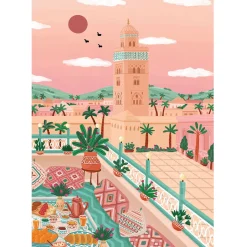 Pieces & Peace Koutoubia mosque, Morocco Puzzle 1000pcs