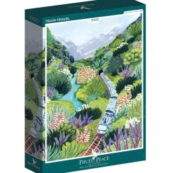 Pieces & Peace Train Travel Park Puzzle 1000pcs