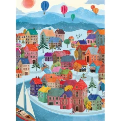 Pieces & Peace Winter Village Puzzle 500pcs