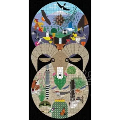 Pomegranate Harper, Charley: The California Desert Mountains Puzzle 1000pcs