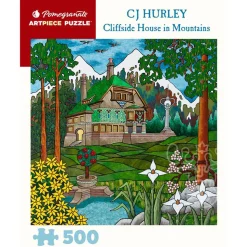 Pomegranate Hurley, CJ: Cliffside House in Mountains Puzzle 500pcs
