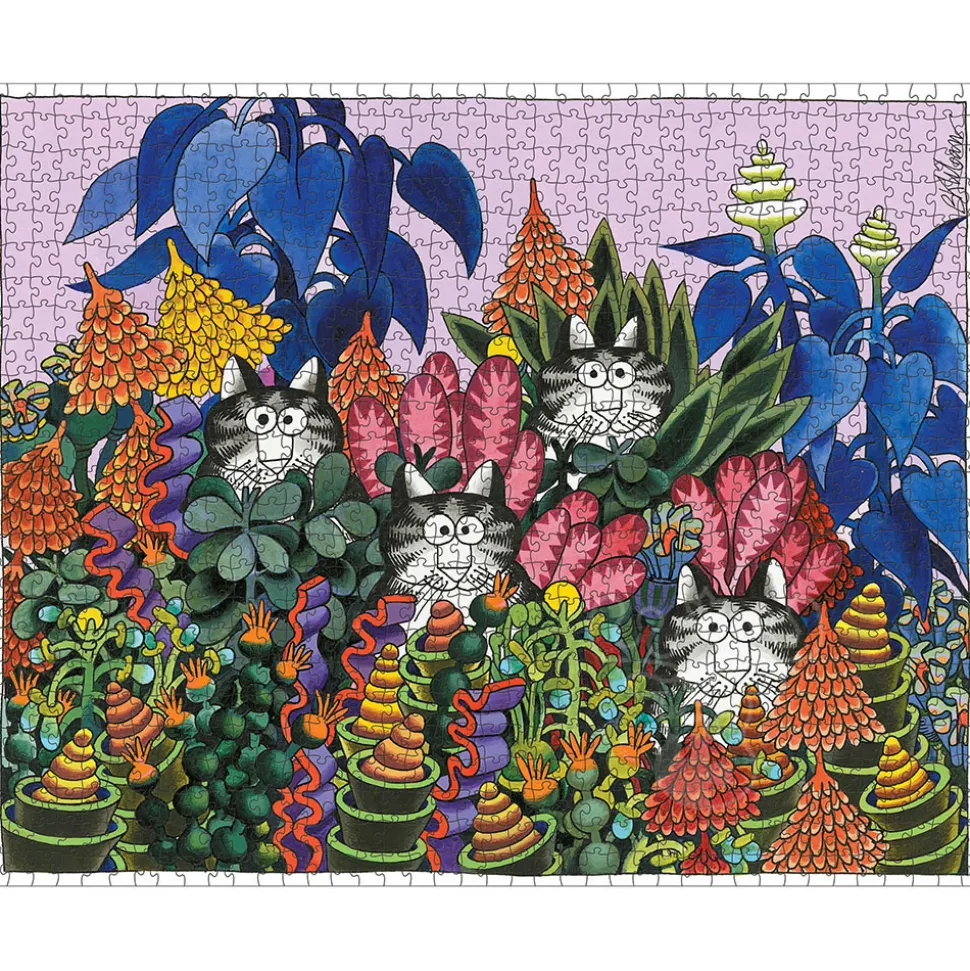 Pomegranate Kliban, B.: Jungle Cats Puzzle 1000pcs