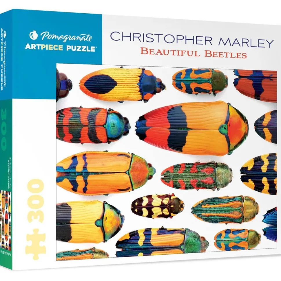 Pomegranate Marley, Christopher: Beautiful Beetles Puzzle 300pcs