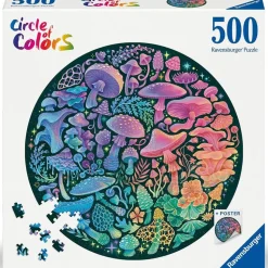 Ravensburger Circle of Colors: Mushrooms Round Puzzle 500pcs