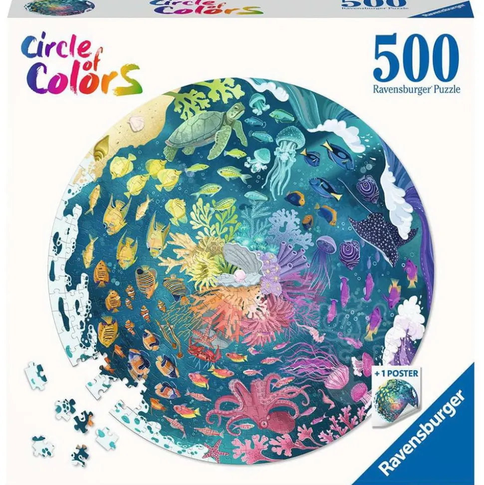 Ravensburger Circle of Colors: Ocean Round Puzzle 500pcs