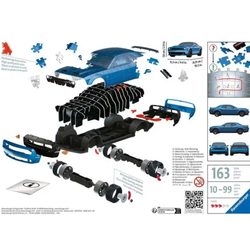 Ravensburger 3D Dodge Challenger SRT® Hellcat Redeye Widebody Puzzle 108pcs