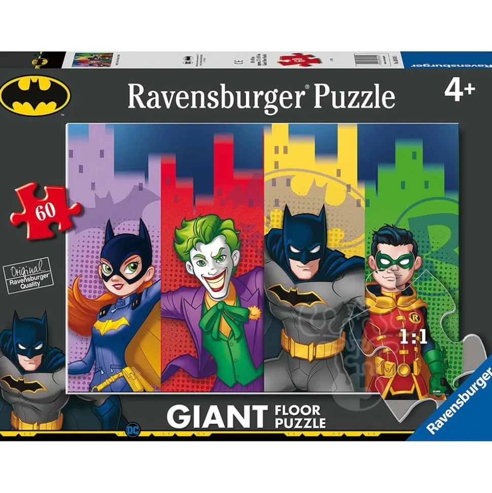 Ravensburger DC Batman: Batgirl, Joker, Batman, Robin Giant Floor Puzzle 60pcs