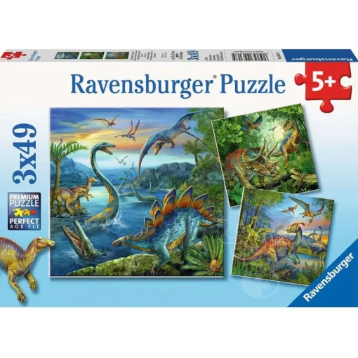 Ravensburger Dinosaur Fascination Puzzle 3 x 49pcs