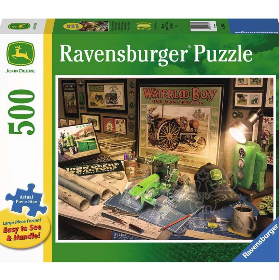 Ravensburger John Deere Work Desk Large Format Puzzle 500pcs