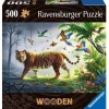 Ravensburger Jungle Tiger Wooden Puzzle 500pc