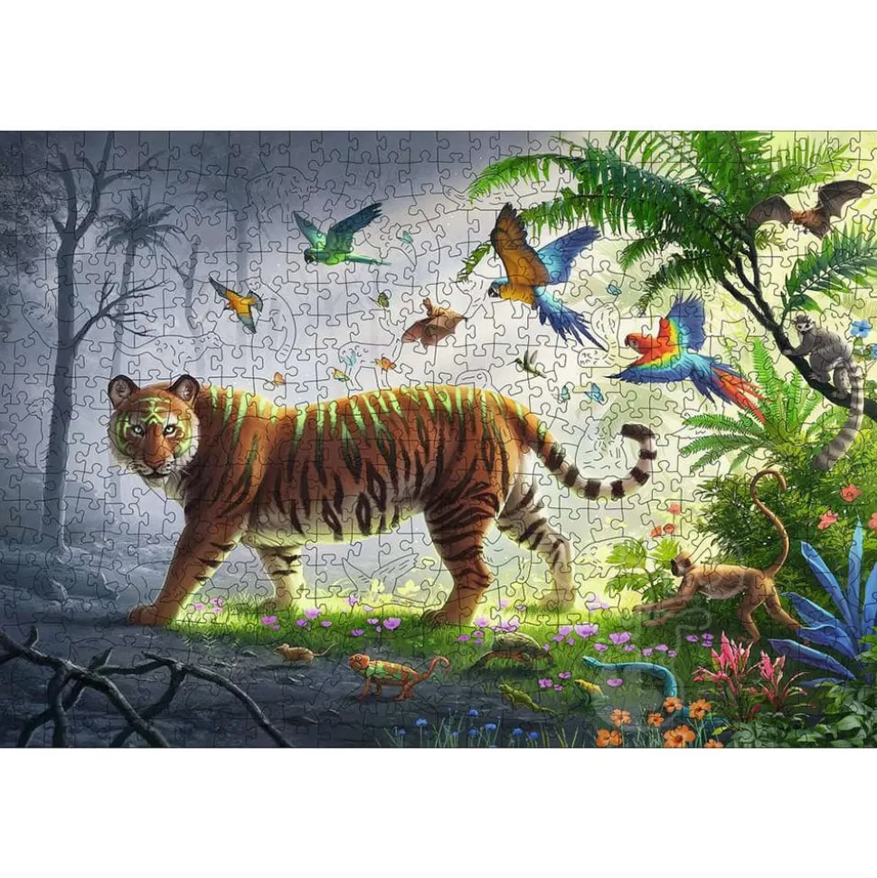 Ravensburger Jungle Tiger Wooden Puzzle 500pc