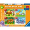 Ravensburger My First Puzzle: Where do We Live Puzzle 6, 8, 10, 12 pcs