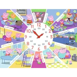 Ravensburger Peppa Pig Tell the Time Puzzle 60pcs