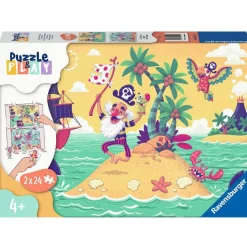 Ravensburger Puzzle & Play: Pirate Adventure Puzzle 2 x 24pcs RETIRED