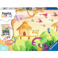 Ravensburger Puzzle & Play: Jungle Exploration Puzzle 2 x 24pcs RETIRED