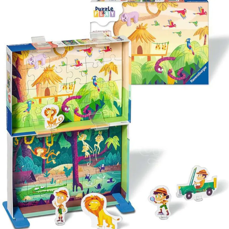 Ravensburger Puzzle & Play: Jungle Exploration Puzzle 2 x 24pcs RETIRED