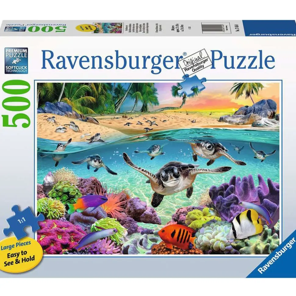 Ravensburger Race of the Baby Sea Turtles Large Format Puzzle 500pcs