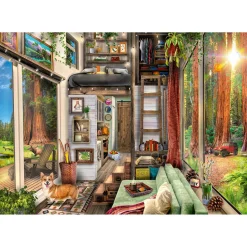 Ravensburger Redwood Forest Tiny House Puzzle 1000pcs