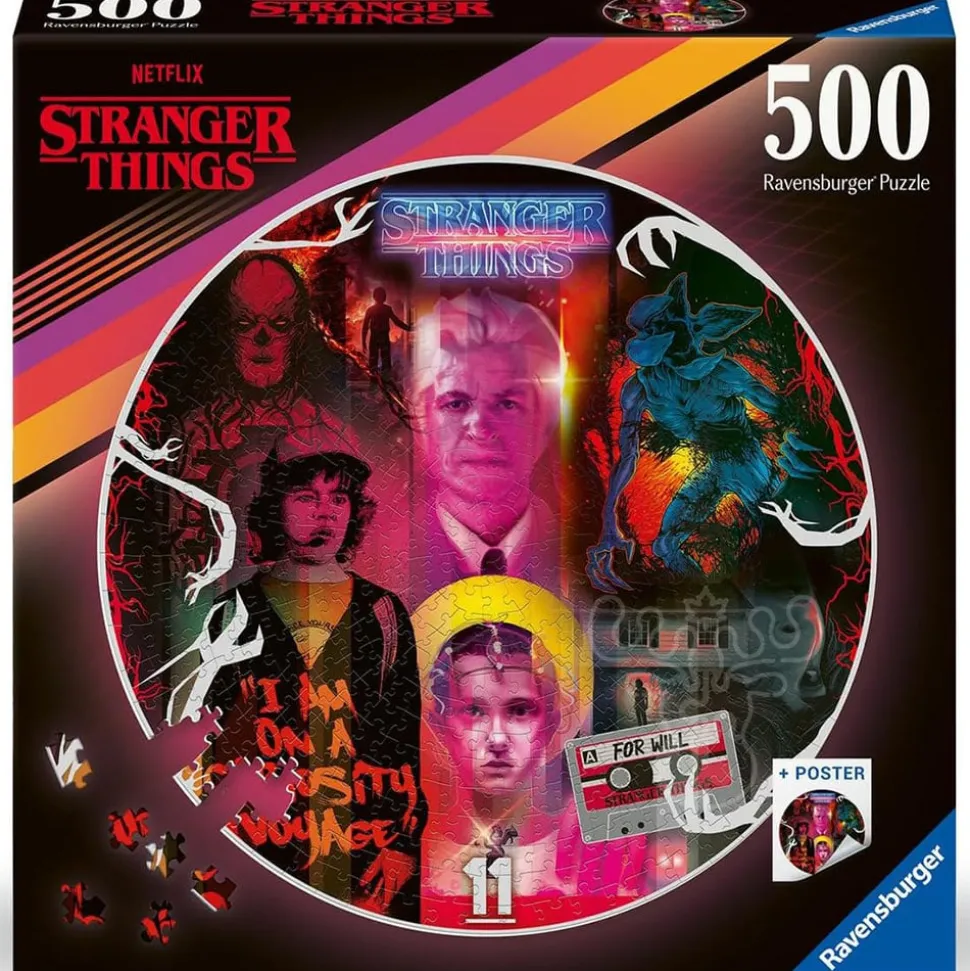 Ravensburger Stranger Things Round Puzzle 500pcs