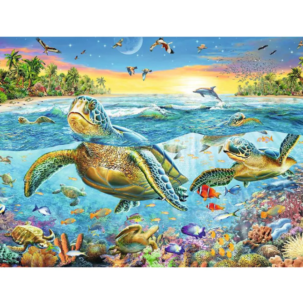 Ravensburger Swim with Turtles Puzzle 100pcs XXL