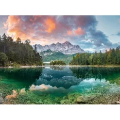 Ravensburger Zugspitze at the Eibsee, Germany Puzzle 1000pcs