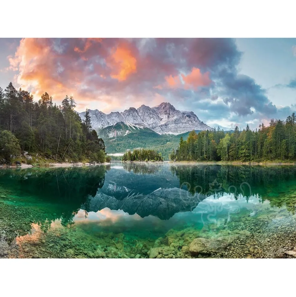 Ravensburger Zugspitze at the Eibsee, Germany Puzzle 1000pcs