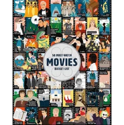 Ridley's 50 Must-Watch Movies Bucket List Puzzle 1000pcs