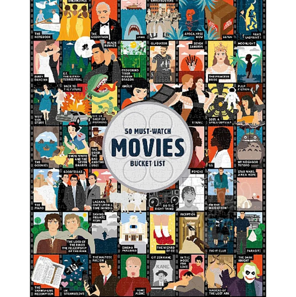 Ridley's 50 Must-Watch Movies Bucket List Puzzle 1000pcs
